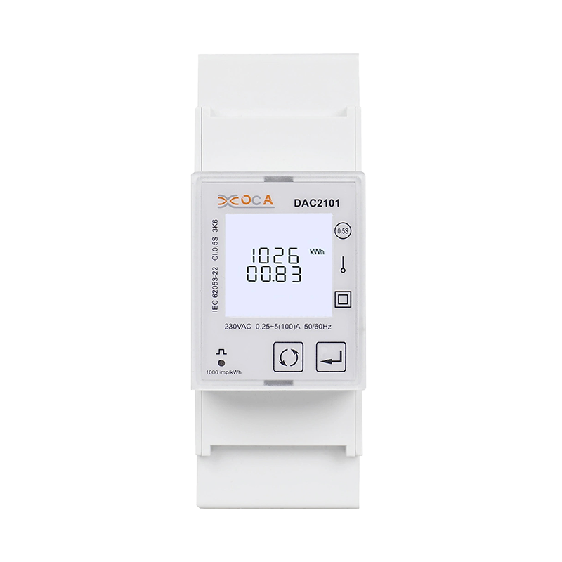 DAC2101 DIN Rail Single Phase LCD Display Multi-Tariff Modbus Energy Meter