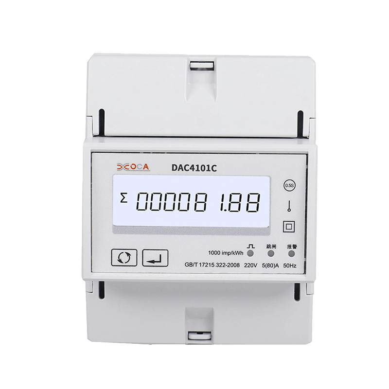 Dac4101c DIN Rail na may Relay Prepaid Single Phase Modbus Energy Meter