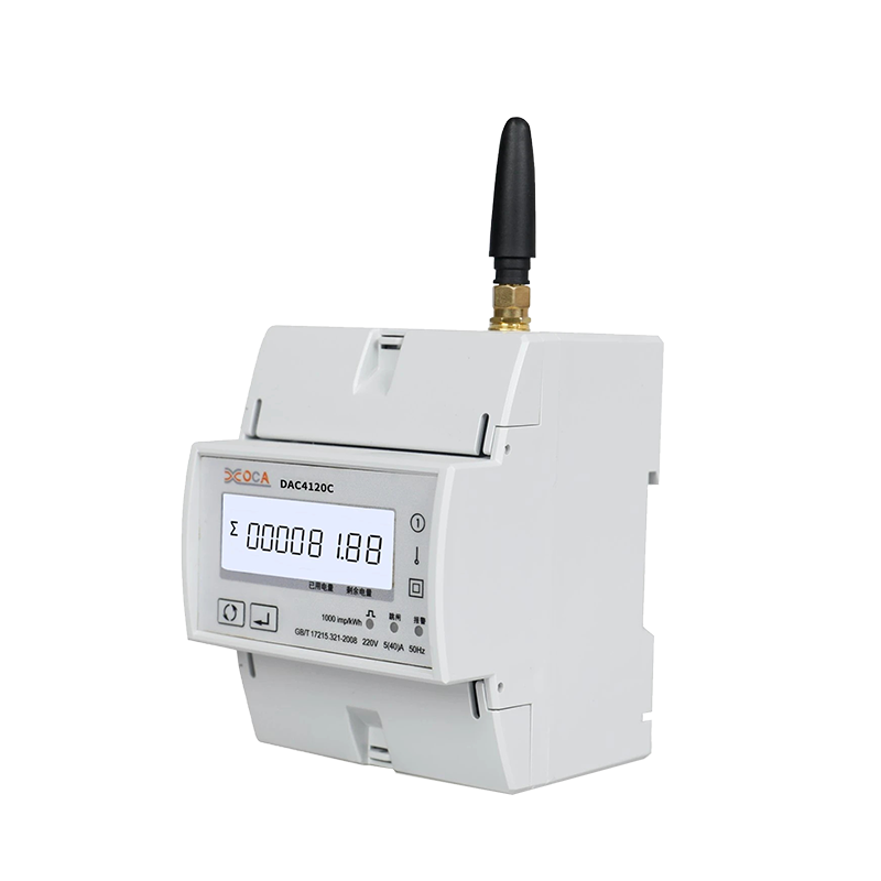 Dac4120c DIN Rail Single Phase AC WiFi na may Relay Power Meter