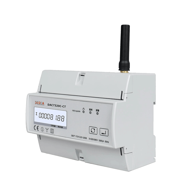 Dac4120c DIN Rail Single Phase AC WiFi na may Relay Power Meter