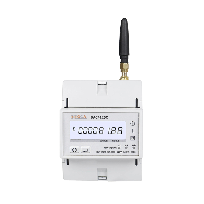 Dac4120c DIN Rail Single Phase AC WiFi na may Relay Power Meter