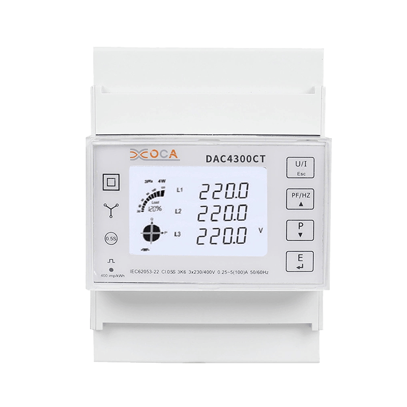 Dac4300CT DIN Rail AC Three Phase Prepaid Tuya Electric Energy Meter