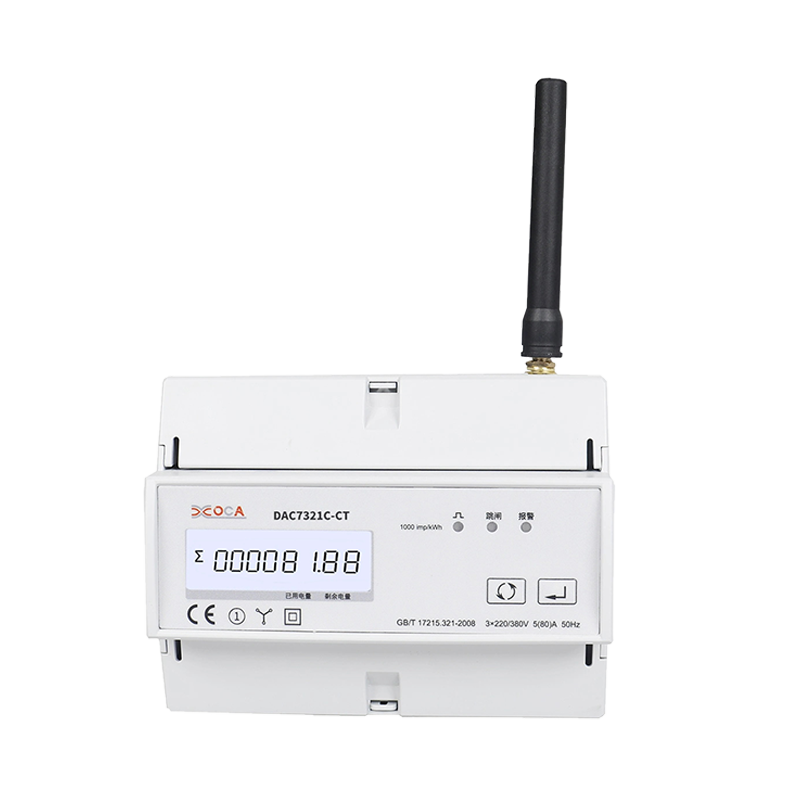 Dac7321c DIN Rail WiFi Prepaid Electric Energy Meter