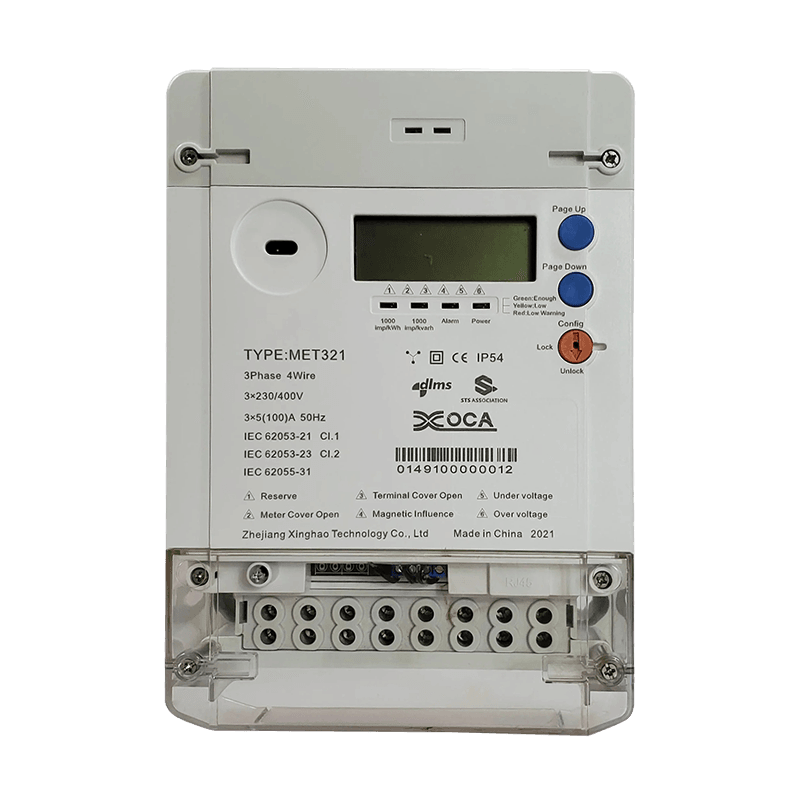 Met321 Three Phase Remote Control Sts Prepaid Energy Meter