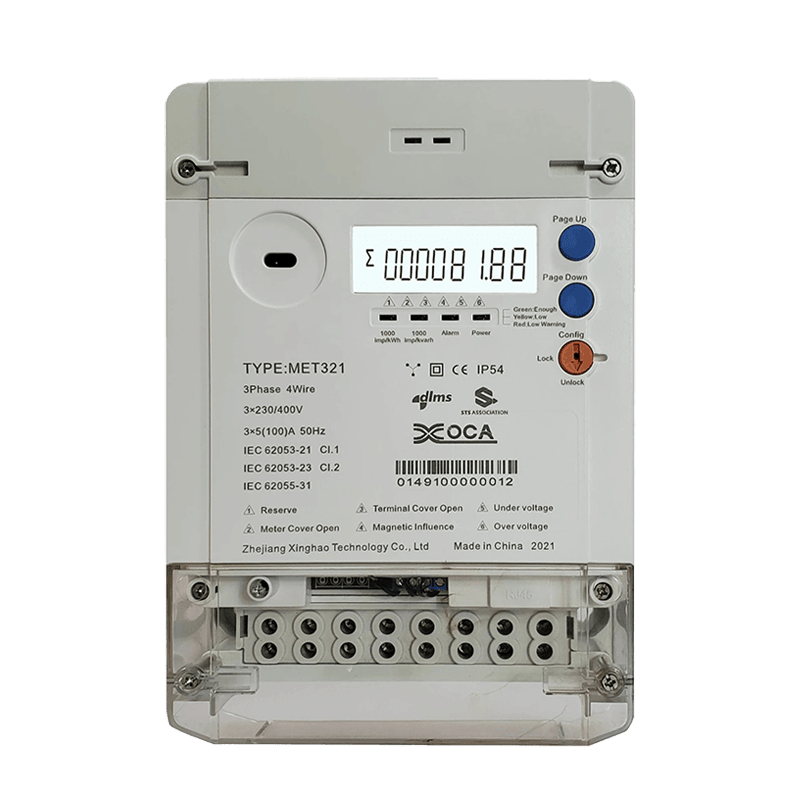 Met321 Three Phase Remote Control Sts Prepaid Energy Meter