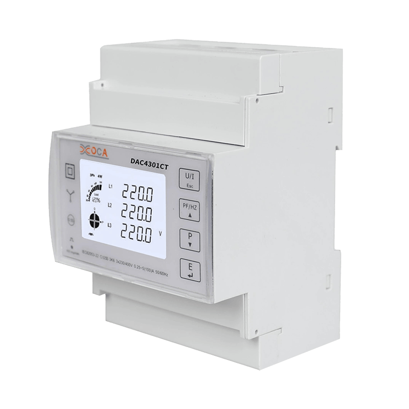 Dac4301CT DIN Rail AC Three Phase na may Transformer Energy Meter