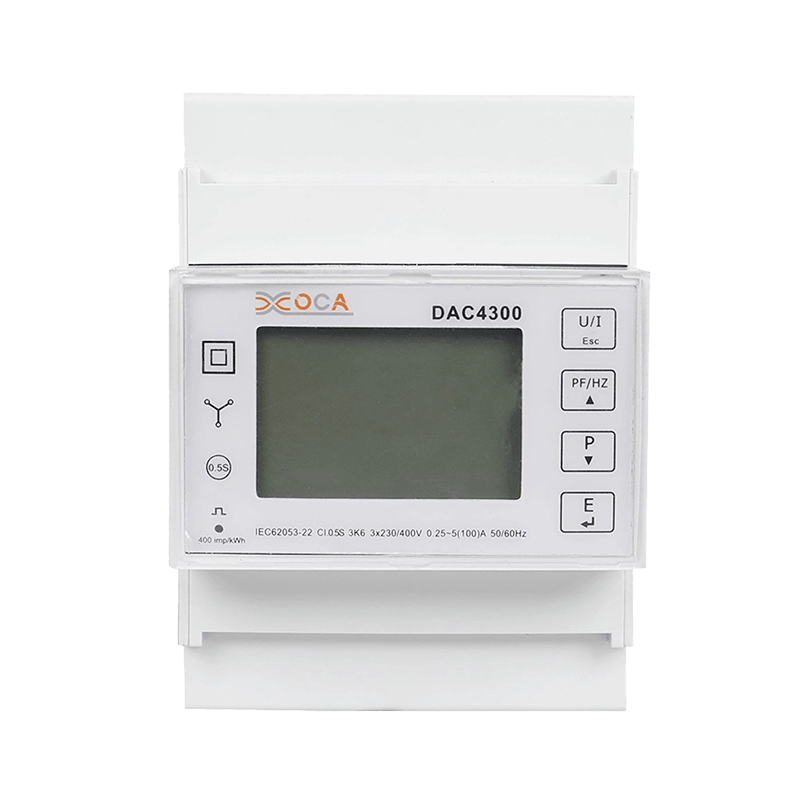 Dac4302CT DIN Rail AC Three Phase Modbus Smart Energy Meter Multimeter