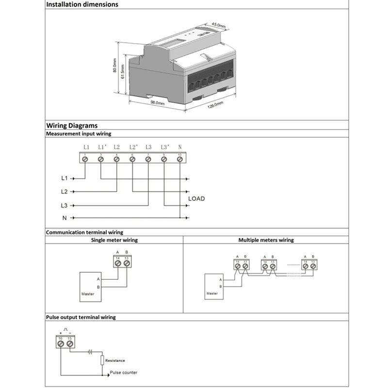 Dac7321c DIN Rail WiFi Prepaid Electric Energy Meter