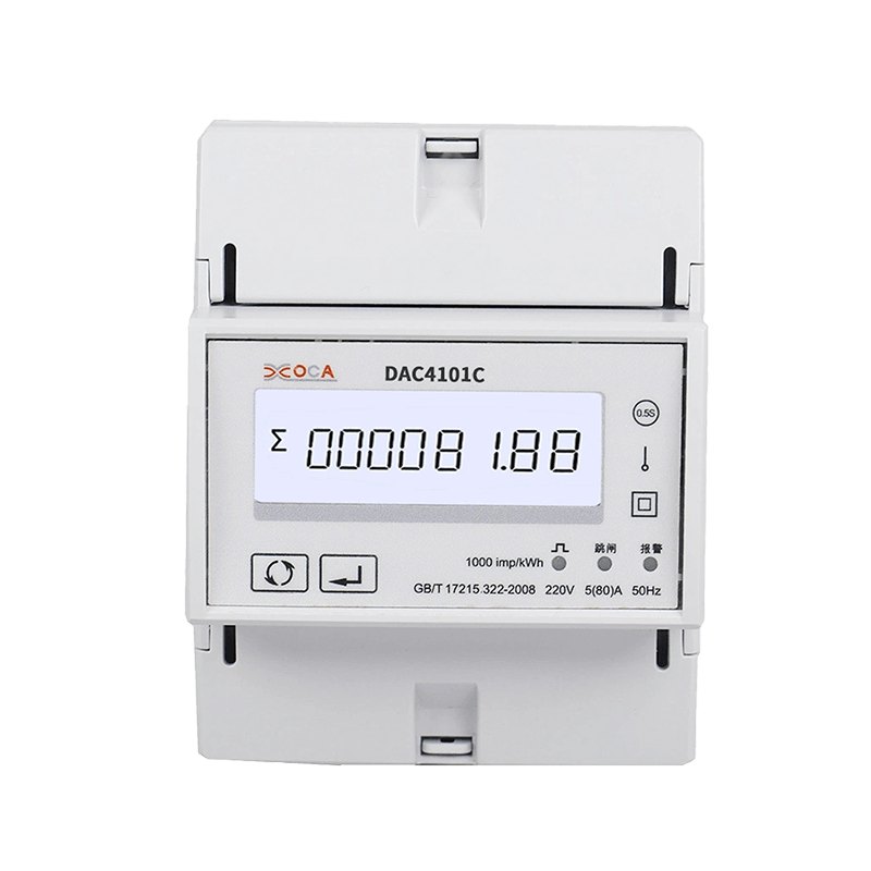 Dac4101C DIN Rail na may Relay Prepaid Single Phase Modbus Electric Energy Meter