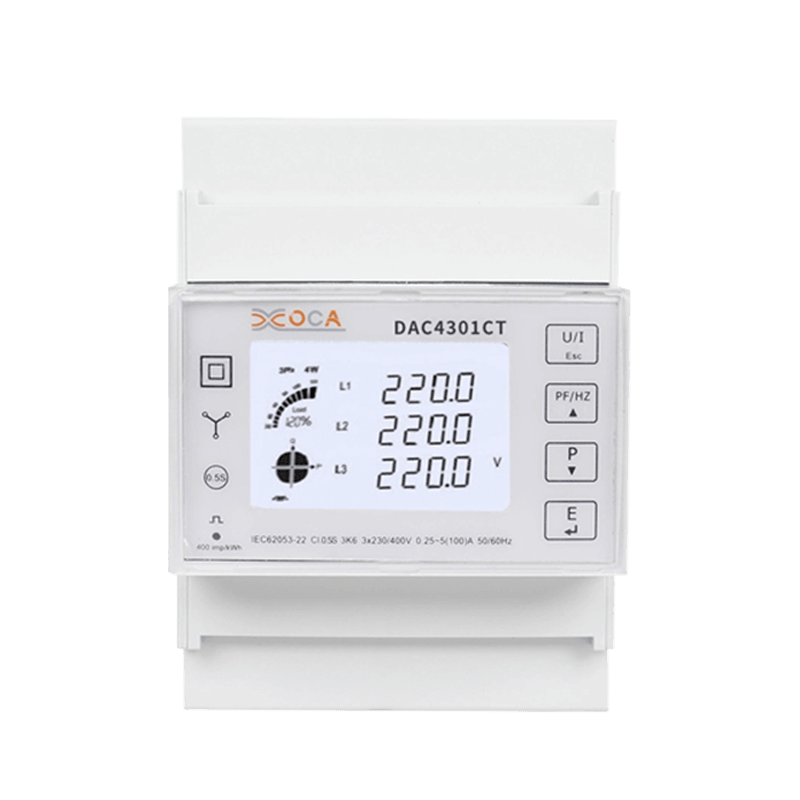 Dac4301CT DIN Rail CT Three Phase Modbus Power Meter