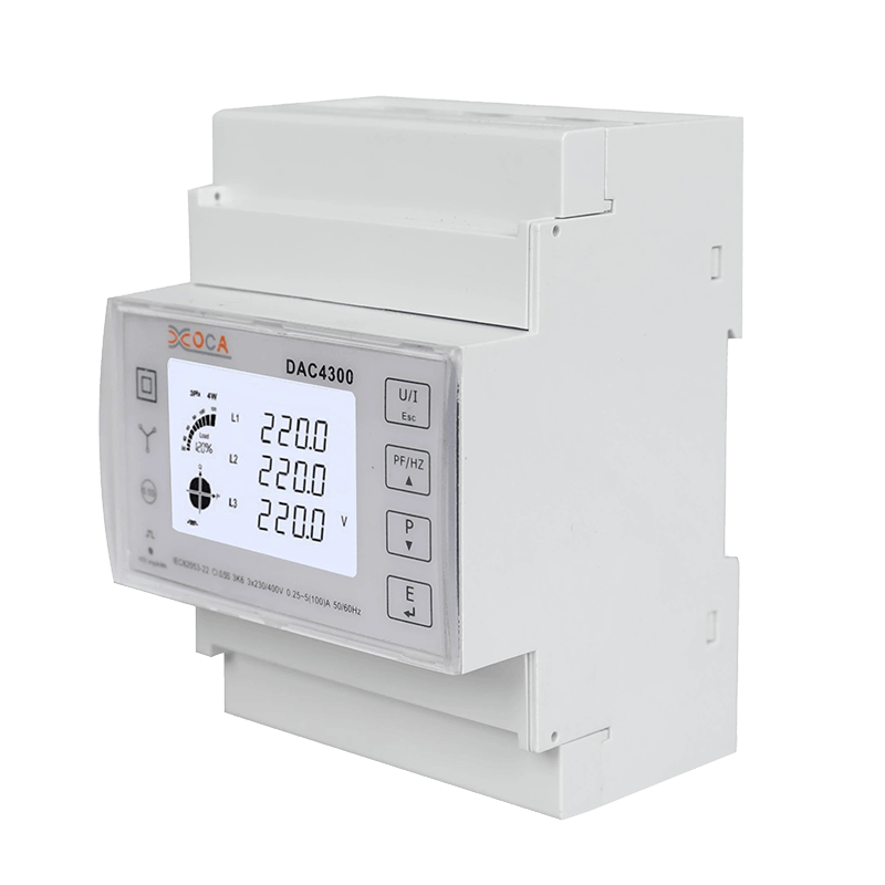 Dac2100 DIN Rail Single Phase Modbus Smart Electric Energy Meter