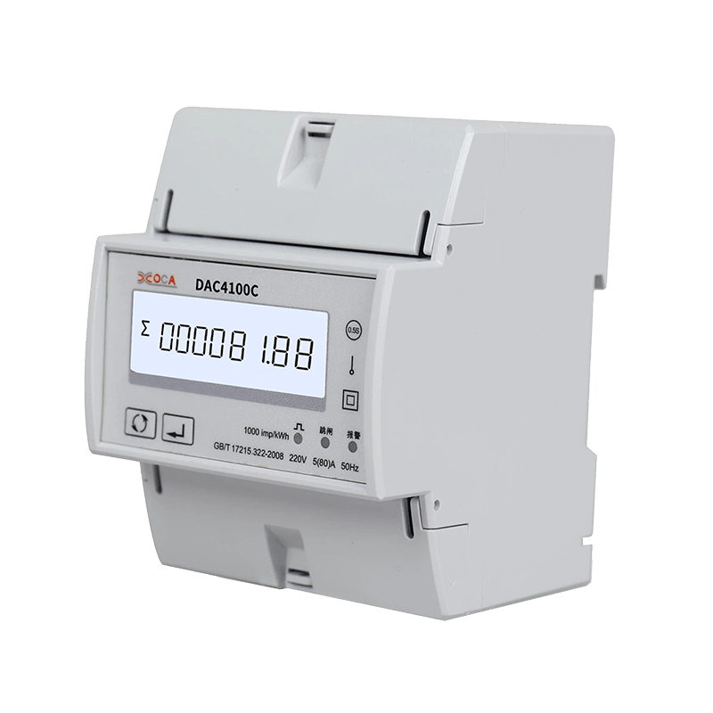 DAC4100C DIN Rail Electric Intelligent Single Phase Multi-Function Energy Meter