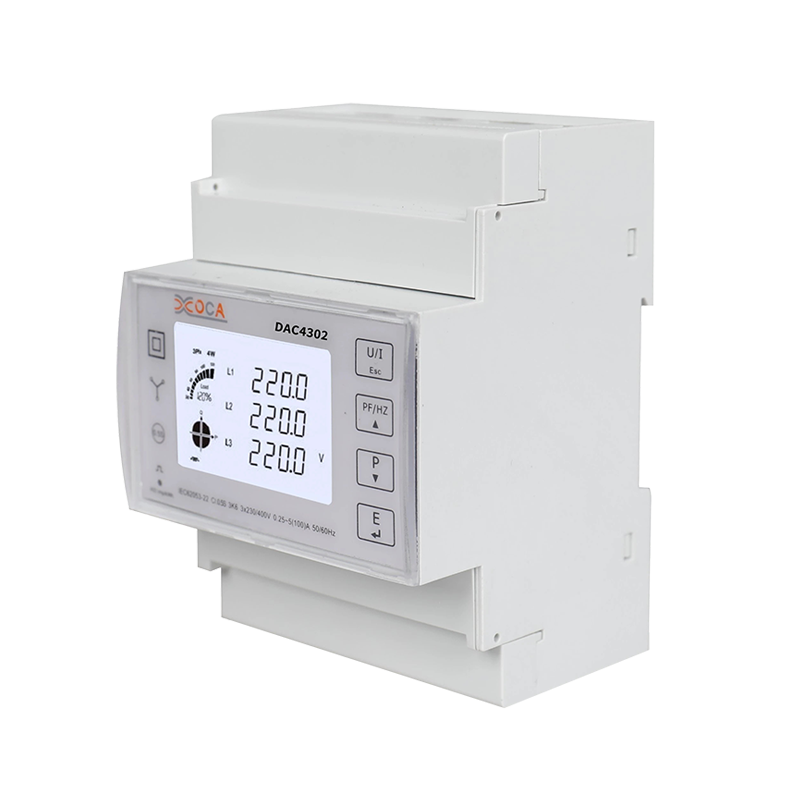 Dac4302 DIN Rail RS485 Three Phase Smart Electric Meter