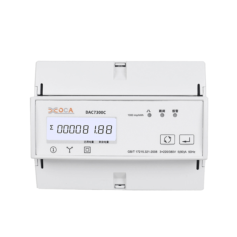 DAC7300C Three Phase Electric Prepaid Multi-Function Energy Meter Multimeter