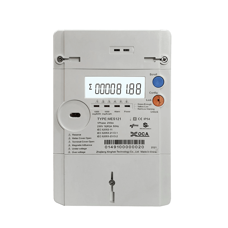 Mes121 Prepaid Sts Single Phase Energy Meter Multimeter