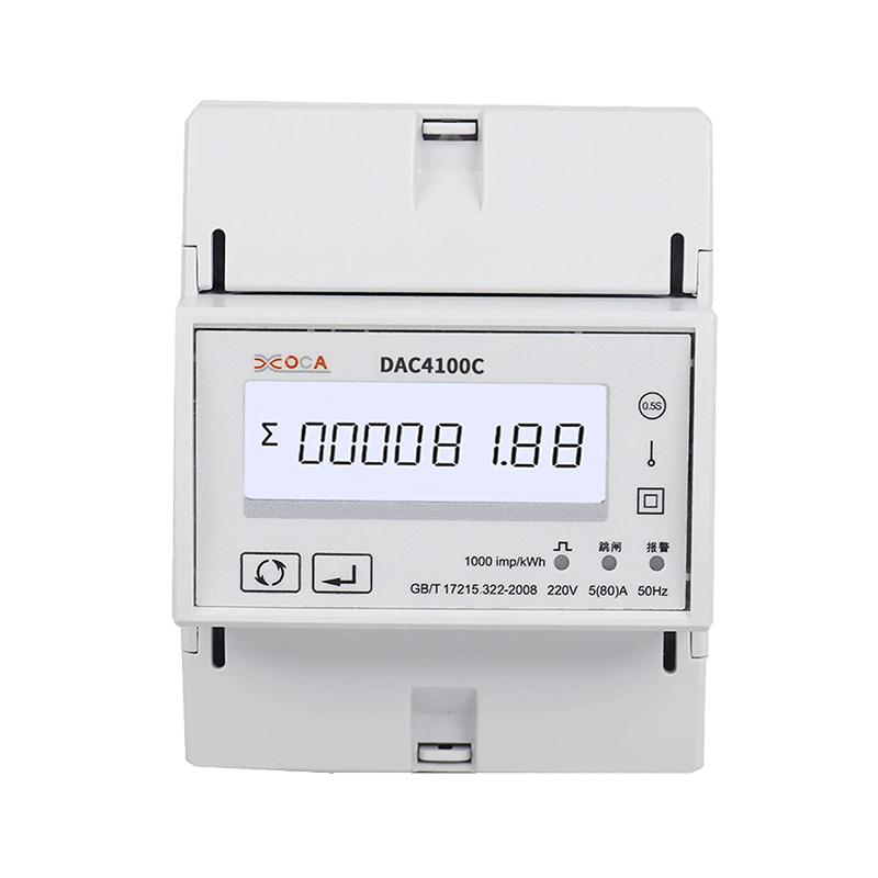 DAC4100C DIN Rail Single Phase Smart Electronic Remote Control Energy Meter