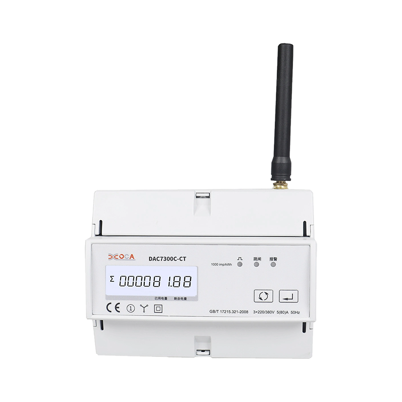 DAC7300C-CT DIN Rail Three Phase Modbus Smart Remote Electric Energy Meter