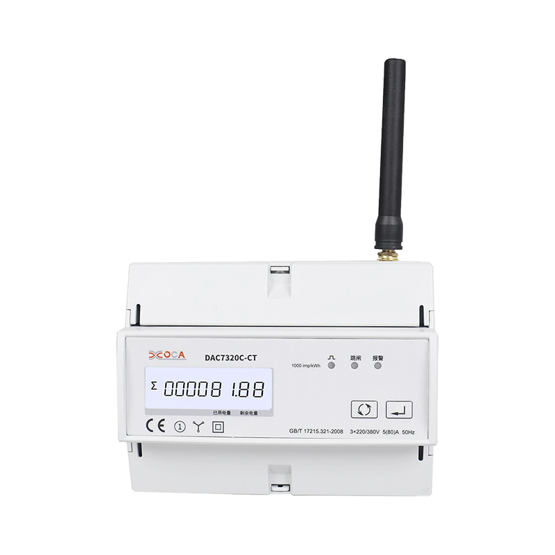 Dac7301c DIN Rail Three Phase Big LCD Digital Smart Electric Energy Meter