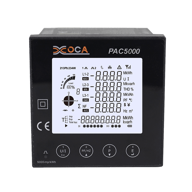 PAC5000 Malaking LCD Display Panel Digital Wireless Energy Meter Smart Meter