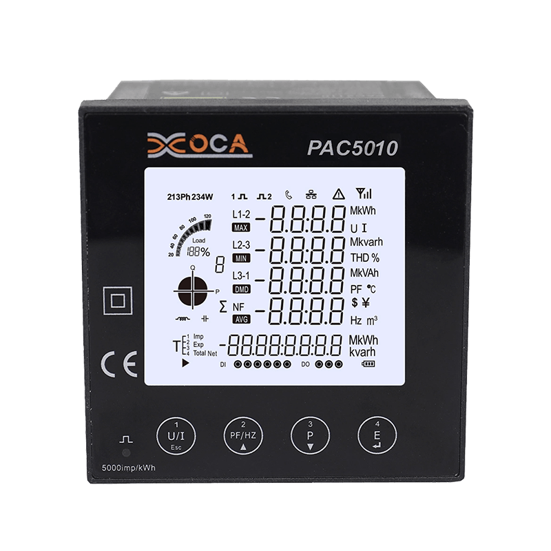 PAC5000 Smart Modbus WiFi Electric Panel Power Meter Meter ng Enerhiya